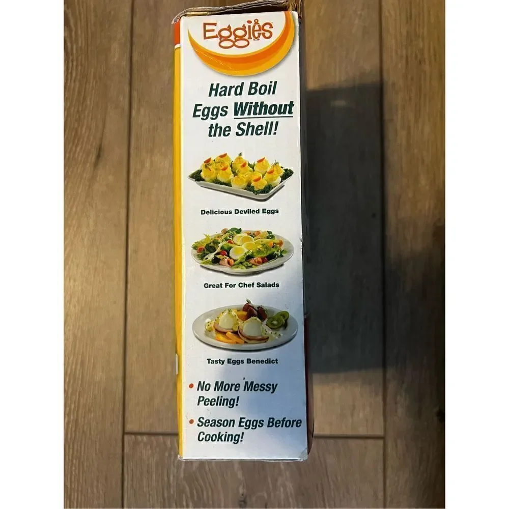 Eggies Hard Boiled Poached Egg Cooker w 6 Cookers and Bonus Separator